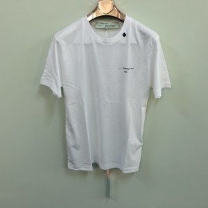 Off-White Men White Short Sleeve T-Shirt "L"